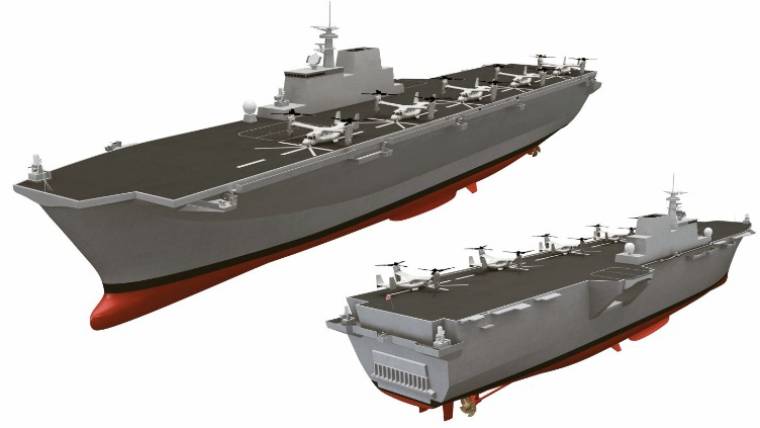 いずも型護衛艦の強襲揚陸艦化 Jmu社 海上自衛隊向けの 強襲揚陸艦 を発表